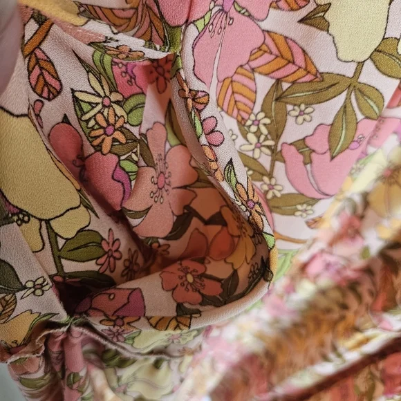 Show Me Your Mumu Floral Linds Midi Dress In Pretty Poppy - Picture 13 of 14